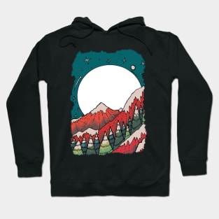 A December landscape Hoodie